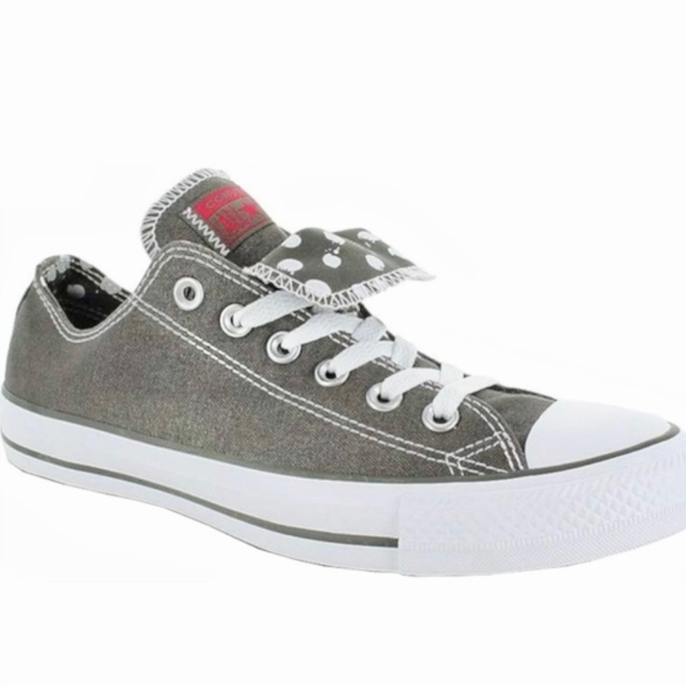 Converse Chuck Taylor All Star Gray Double Tongue Ox Sneakers